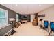 Spacious basement with home office and music area at 377 Mill Ridge Way, Lawrenceville, GA 30046
