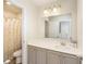 Bathroom with a vanity, mirror, and shower at 2248 Annes Lake Cir, Lithonia, GA 30058