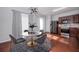 Modern kitchen with stainless steel appliances and breakfast nook at 2100 Meadow Peak Rd, Duluth, GA 30097