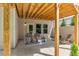 Covered patio with swing and cushions at 105 Summerlin Dr, Canton, GA 30115