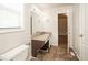 Bathroom with granite countertop and updated fixtures at 4245 Brandy Ann Dr, Acworth, GA 30101