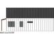 Right side elevation of a modern farmhouse with dark metal roofing at 24 Cheney St, East Point, GA 30344