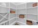 Walk-in pantry with ample shelving for storage at 3351 Orwell Way # 2104, Cumming, GA 30041