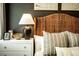 Nightstand with lamp, bowl, and small decorative items at 3351 Orwell Way # 2104, Cumming, GA 30041