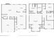 Two-story home floor plan with open living area, kitchen, and multiple bedrooms at 5908 Bluegrass Vw, Fairburn, GA 30213