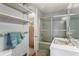 Clean bathroom with shower/tub combo and vanity at 4872 Northland Dr, Atlanta, GA 30342