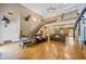 Spacious living area with hardwood floors and a loft at 3651 Chandler Haulk Rd, Loganville, GA 30052