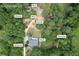 Aerial view of home and grounds at 3651 Chandler Haulk Rd, Loganville, GA 30052