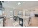 Open concept kitchen with large marble island at 4215 Tattnall Run, Acworth, GA 30101