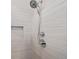 Modern shower with gray tile and handheld shower head at 3730 Reserve Overlook (Lot 8) Way, Cumming, GA 30041