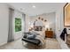 Cozy bedroom with basketball theme and window seat at 263 Arwen Drive Lot 65, Mcdonough, GA 30252