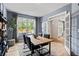 Home office with built-in shelving and French doors at 263 Arwen Drive Lot 65, Mcdonough, GA 30252