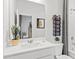 Clean bathroom with single vanity and shower at 263 Arwen Drive Lot 65, Mcdonough, GA 30252