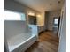 Bathroom with garden tub and separate shower at 263 Arwen Drive Lot 65, Mcdonough, GA 30252