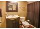 Small basement bathroom with shower at 75 Northwood Springs Dr, Oxford, GA 30054