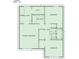 Two-story home floor plan featuring primary bedroom with full bath, two additional bedrooms, and two full bathrooms at 2110 Glenwood Downs Dr, Decatur, GA 30035