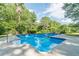 Inviting in-ground pool surrounded by lush greenery at 303 Walnutwood Trl, Roswell, GA 30075
