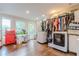 Laundry room with washer, dryer, and extra storage at 303 Walnutwood Trl, Roswell, GA 30075