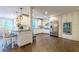Spacious kitchen with an island and hardwood floors at 303 Walnutwood Trl, Roswell, GA 30075