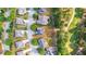 Aerial view of houses and a golf course at 3037 Nicholas Dr, Villa Rica, GA 30180
