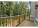 Wooden deck overlooking a wooded area at 3915 Clifton Hill Ct, Cumming, GA 30040