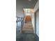 Modern light oak staircase leading to the main level at 270 Crosstree Ln, Atlanta, GA 30328