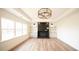 Living room featuring a fireplace and built-in shelving at 270 Crosstree Ln, Atlanta, GA 30328