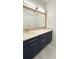 Modern bathroom with double vanity and blue cabinets at 270 Crosstree Ln, Atlanta, GA 30328