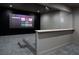 Home theater with projector, screen, and tiered seating at 270 Crosstree Ln, Atlanta, GA 30328