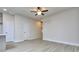 Spacious living room with hardwood floors and ceiling fan at 6108 Ripple Way # 49, South Fulton, GA 30349