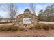 Stone community entrance sign for Ashworth community at 3756 Bondurant Dr, Douglasville, GA 30135