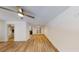 Spacious living area featuring hardwood floors and neutral walls at 5332 Zachary Dr, Stone Mountain, GA 30083