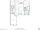 Floor plan showing the layout of the house, with dimensions of each room at 6159 Fernstone Nw Ct, Acworth, GA 30101
