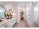 Elegant bathroom with double vanity, soaking tub, and separate shower at 499 Godfrey Dr, Cumming, GA 30040
