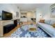 Bright living room with hardwood floors and comfortable seating at 955 Juniper Ne St # 4027, Atlanta, GA 30309