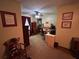 Home office with two desks and built-in shelving at 410 Kilcrease Rd, Auburn, GA 30011