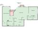 One-story floor plan with 2 bedrooms, 2 baths, and a fireplace at 6383 Wedgewood Trce, Tucker, GA 30084