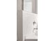 Clean shower with white subway tile and chrome fixtures at 1718 Lacebark Elm Way, Lawrenceville, GA 30045