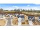 Aerial view of a cul-de-sac in a new development at 1718 Lacebark Elm Way, Lawrenceville, GA 30045