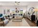 Living room featuring a comfortable sofa and hardwood floors at 6375 Rosetta Dr # 86, South Fulton, GA 30331