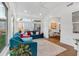 Open concept sunroom with view into dining area at 205 Lakeside Pl, Canton, GA 30114