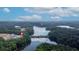 Aerial view of a home community by the lake at 205 Lakeside Pl, Canton, GA 30114