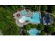 Community pool with lap lanes and leisure areas at 205 Lakeside Pl, Canton, GA 30114