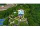 Aerial view of community pool and clubhouse at 205 Lakeside Pl, Canton, GA 30114