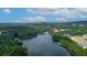 Aerial view of lakefront property community at 205 Lakeside Pl, Canton, GA 30114