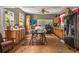 Kitchen with wooden cabinets and a dining table at 4115 Hicks Rd, Austell, GA 30106