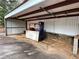 Interior view of a metal storage shed at 3355 Smithtown Rd, Suwanee, GA 30024