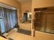 Bathroom with large vanity, shower, and tiled floors at 3355 Smithtown Rd, Suwanee, GA 30024