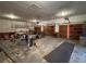 Spacious garage interior with overhead storage and ample space for multiple vehicles at 3355 Smithtown Rd, Suwanee, GA 30024