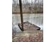 Rustic lake dock perfect for fishing at 3355 Smithtown Rd, Suwanee, GA 30024